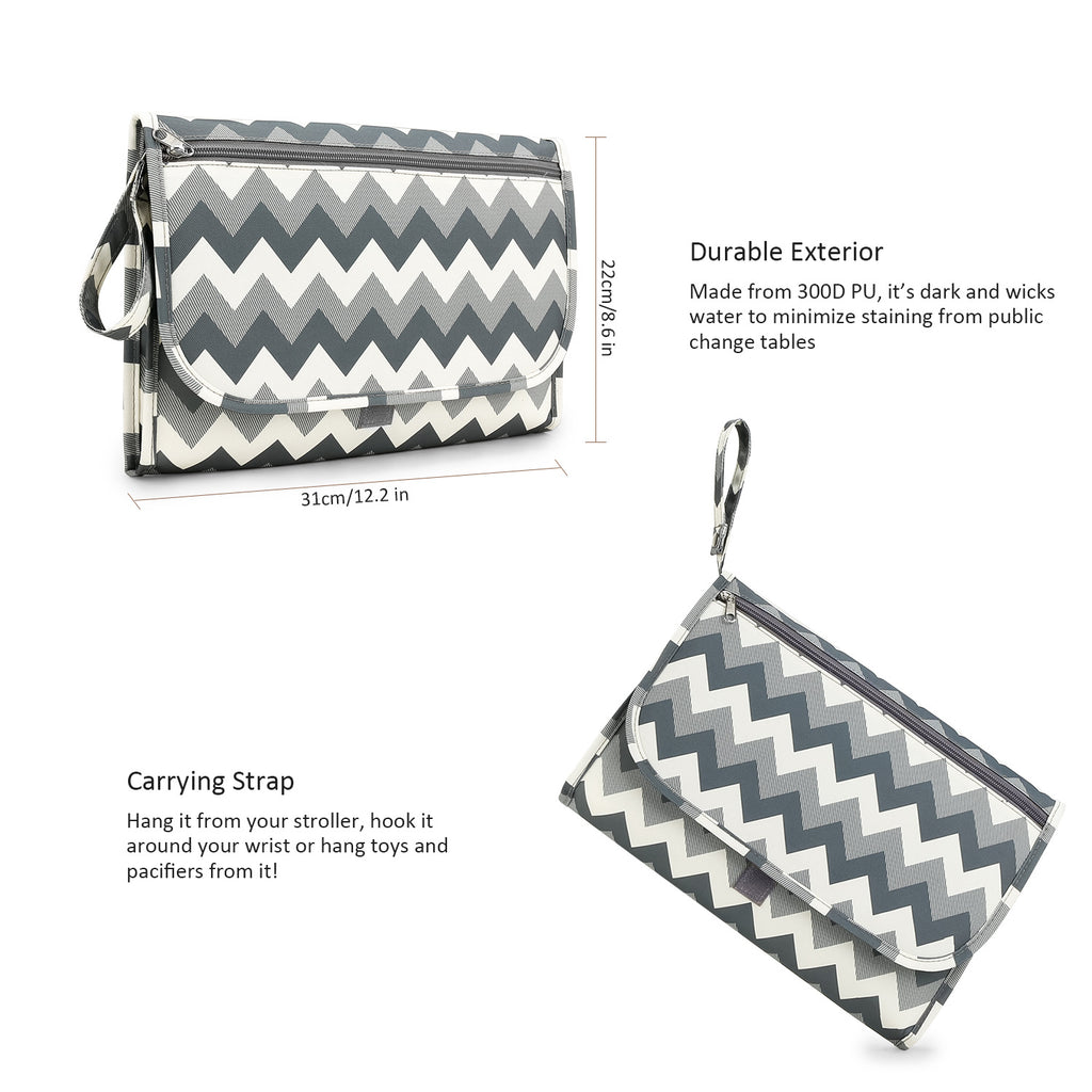 CPC baby changing diaper mat mother and baby travel portable waterproof diaper mat wet wipes bag mommy bag simple