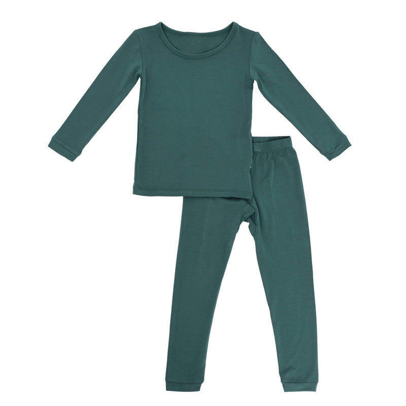 Foreign trade children's clothing bamboo fiber baby onesies spring and autumn long-sleeved newborn clothes baby romper zipper pajamas