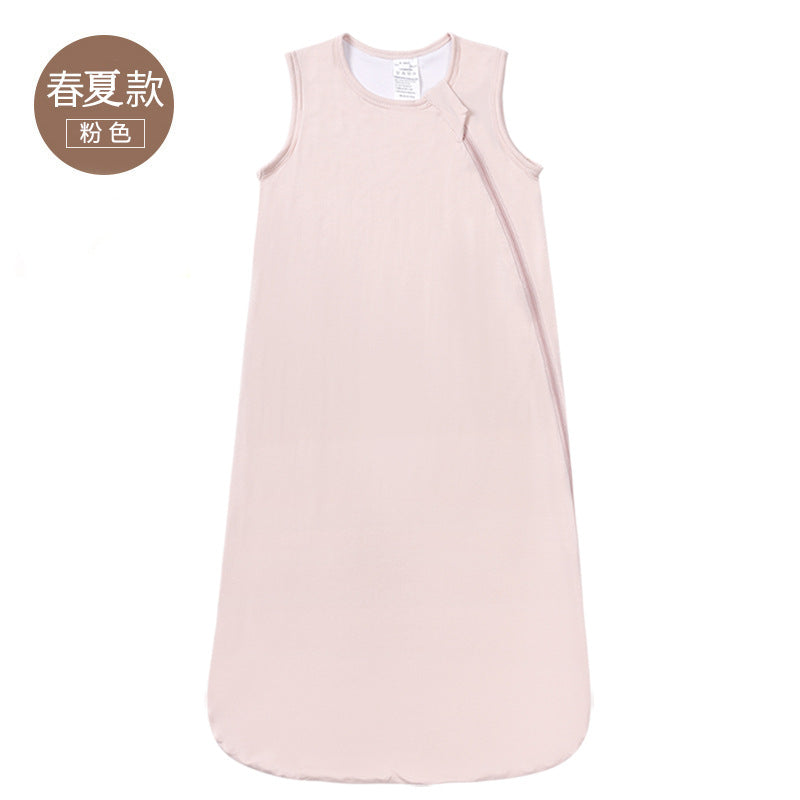 Children's clothing wholesale bamboo fiber baby sleeping bag infant spring autumn summer autumn winter baby newborn constant temperature anti-kicking quilt