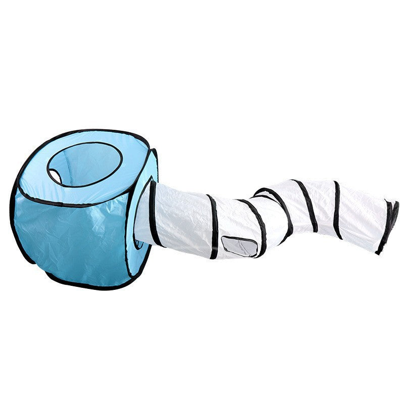 Factory direct supply new tent S-shaped cat tunnel cat toy foldable cat tunnel pet supplies wholesale