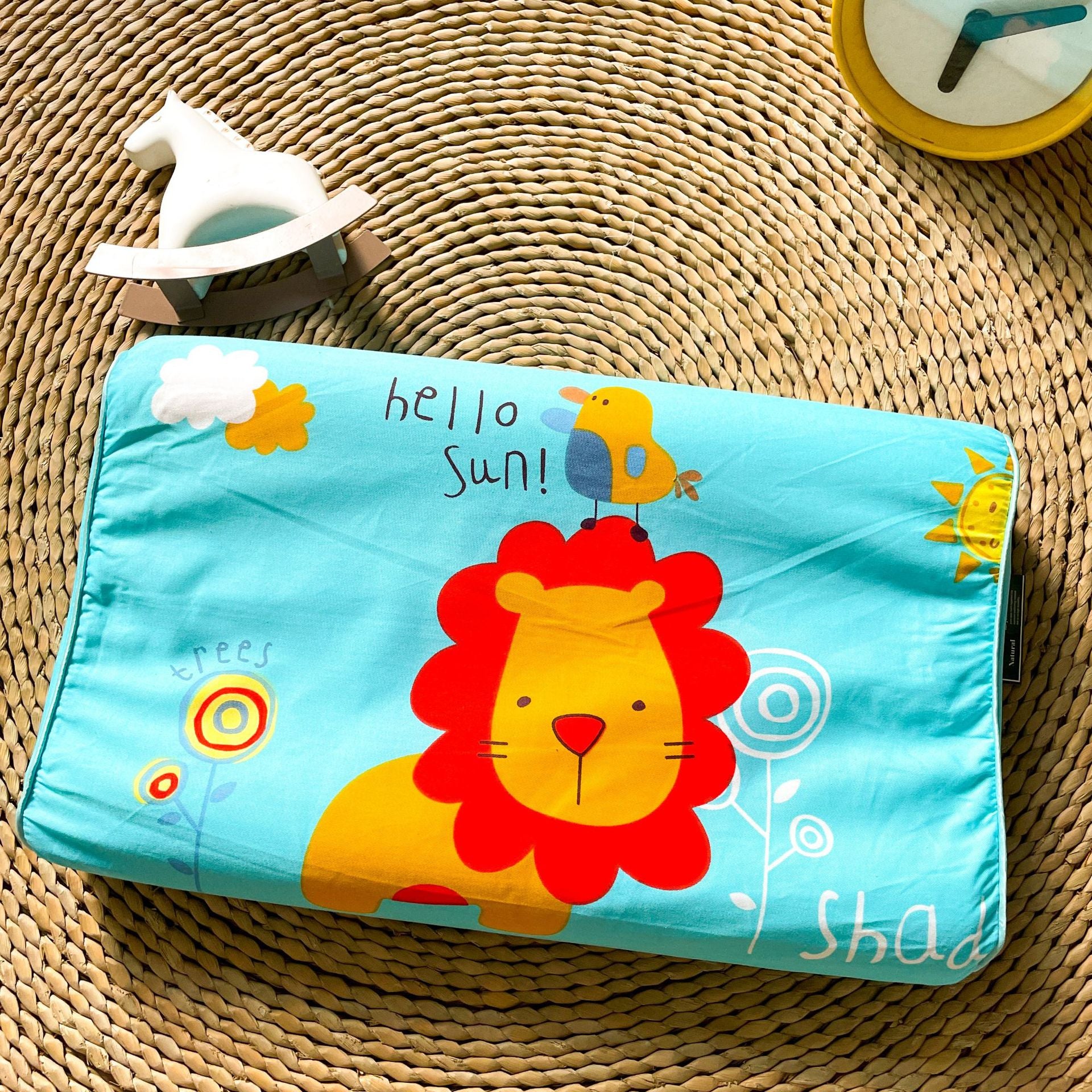 Thai children's natural latex pillow Class A cartoon pure cotton baby pillow core single student dormitory pillow wholesale