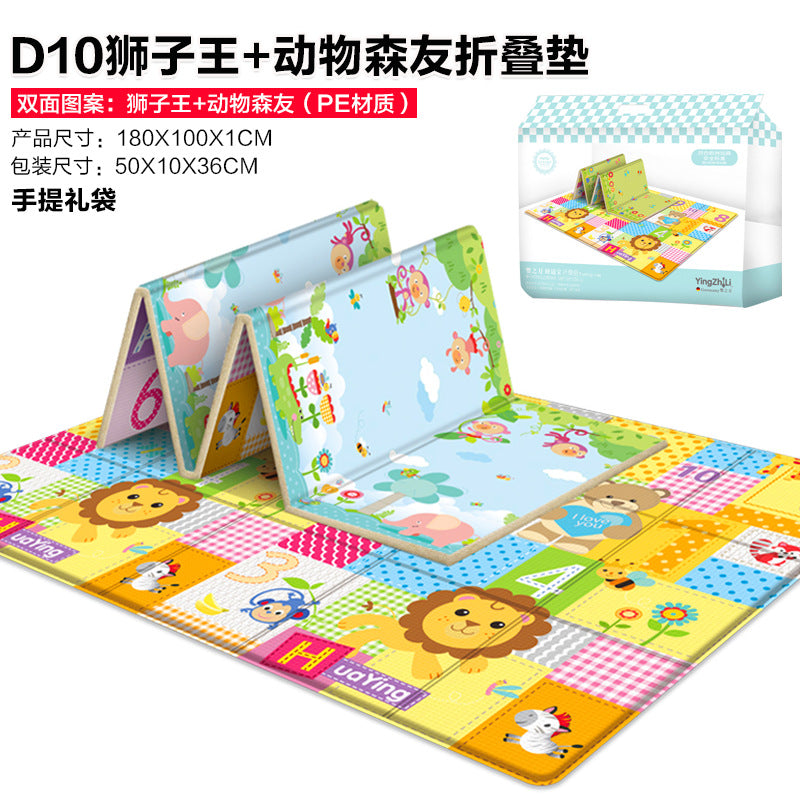 Huaying foldable baby crawling mat thickened baby living room home crawling mat children's foam floor mat with edging