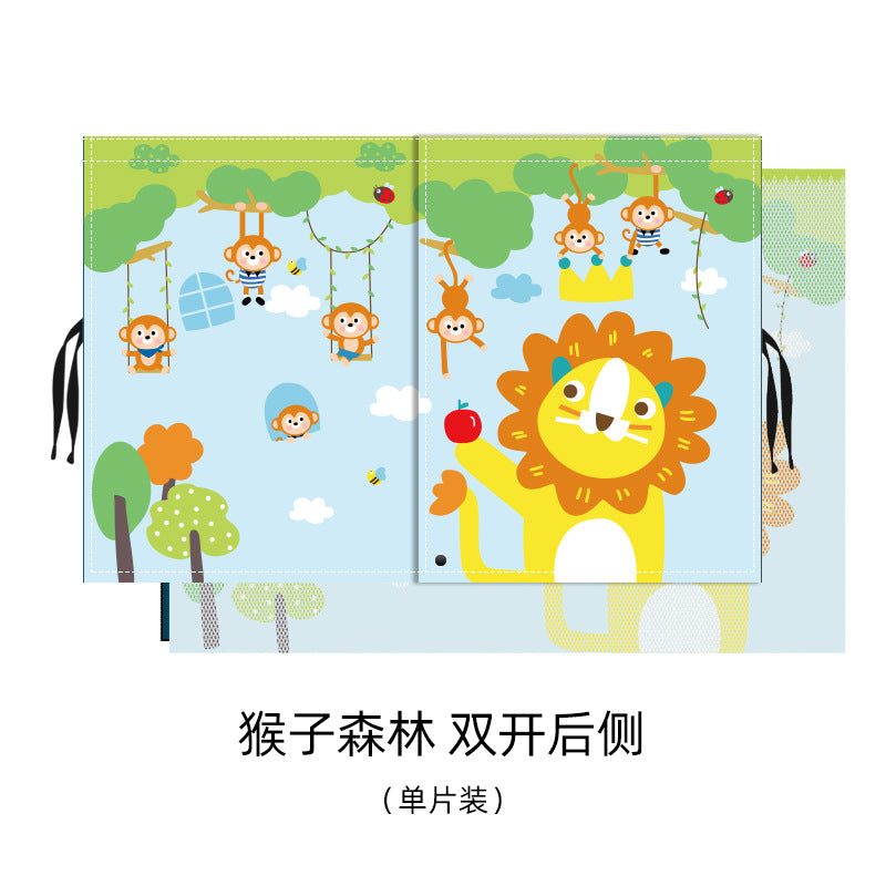 Car sunshade sun protection heat insulation visor car window baby light blocking artifact magnetic suction retractable curtain car curtain