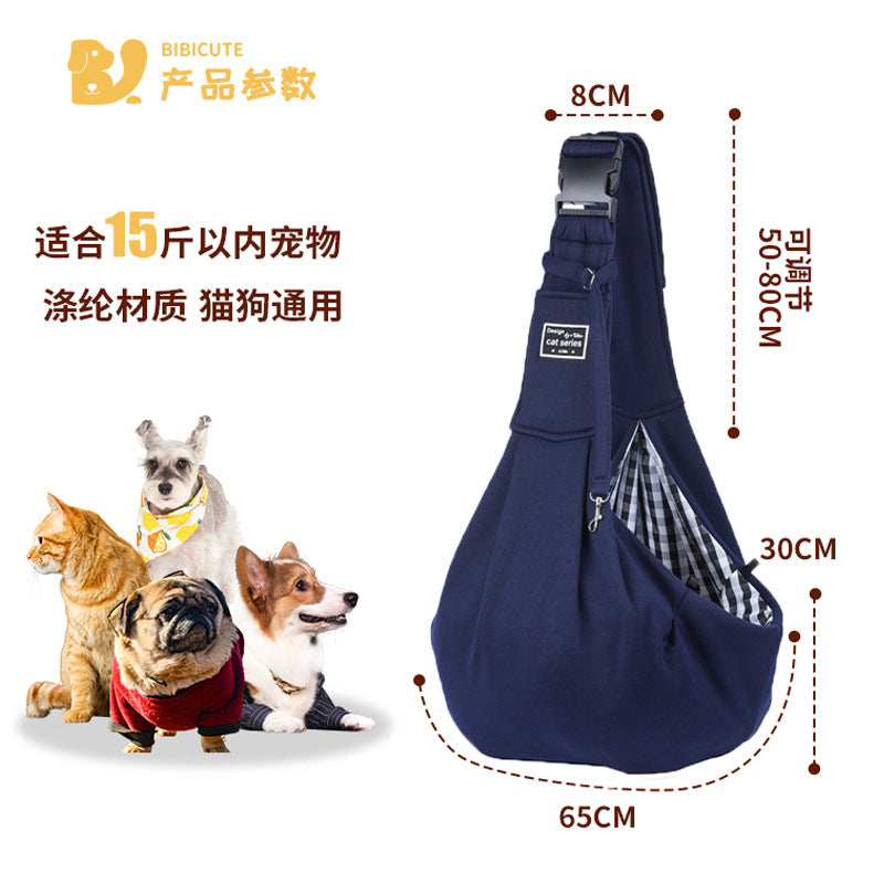 New Amazon Folding Dog Backpack Breathable Pet Outing Bag Pet Bag Single Shoulder Messenger Cat Bag Wholesale