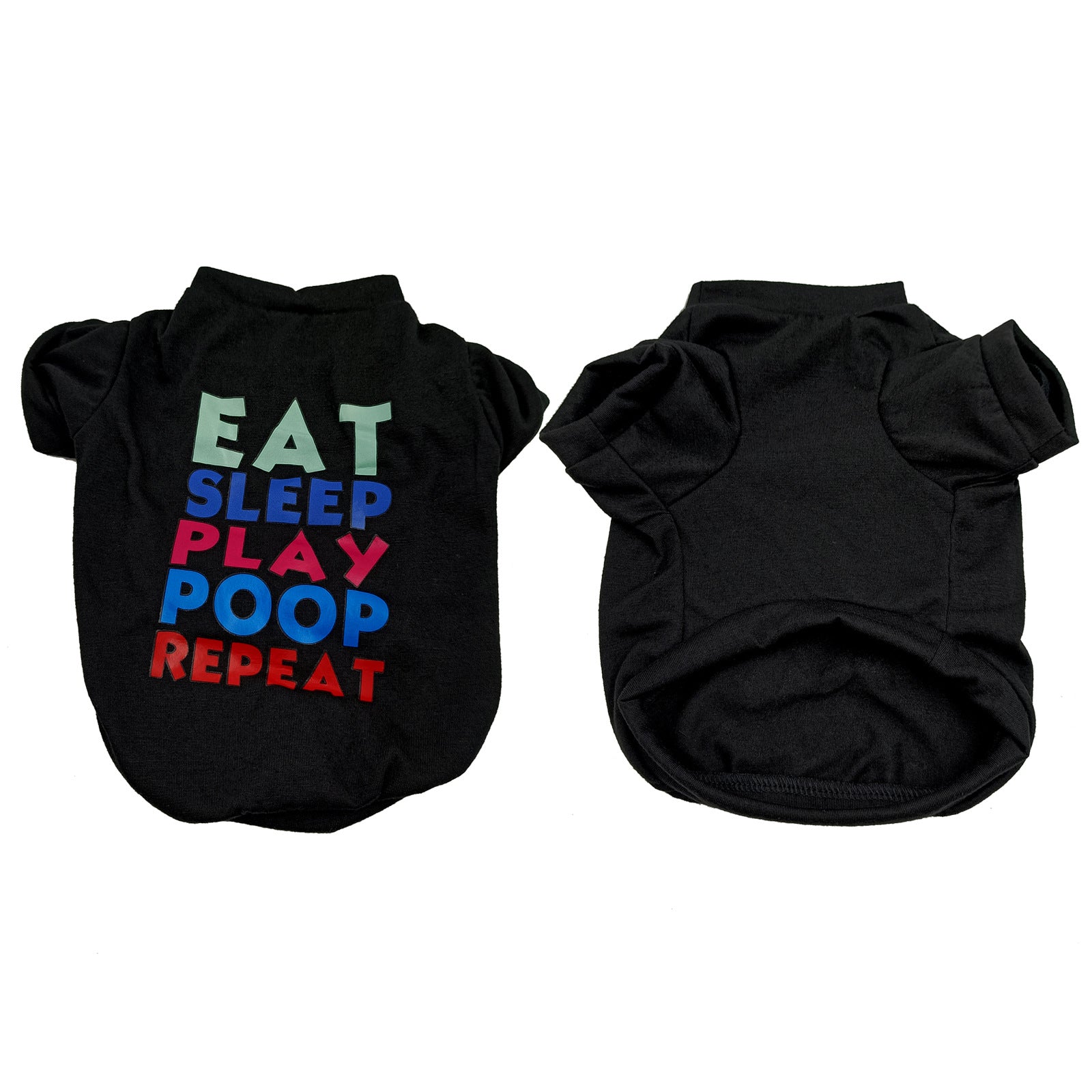 Spot pet summer cat and dog clothes cotton English printing pet dog clothes vest T-shirt summer