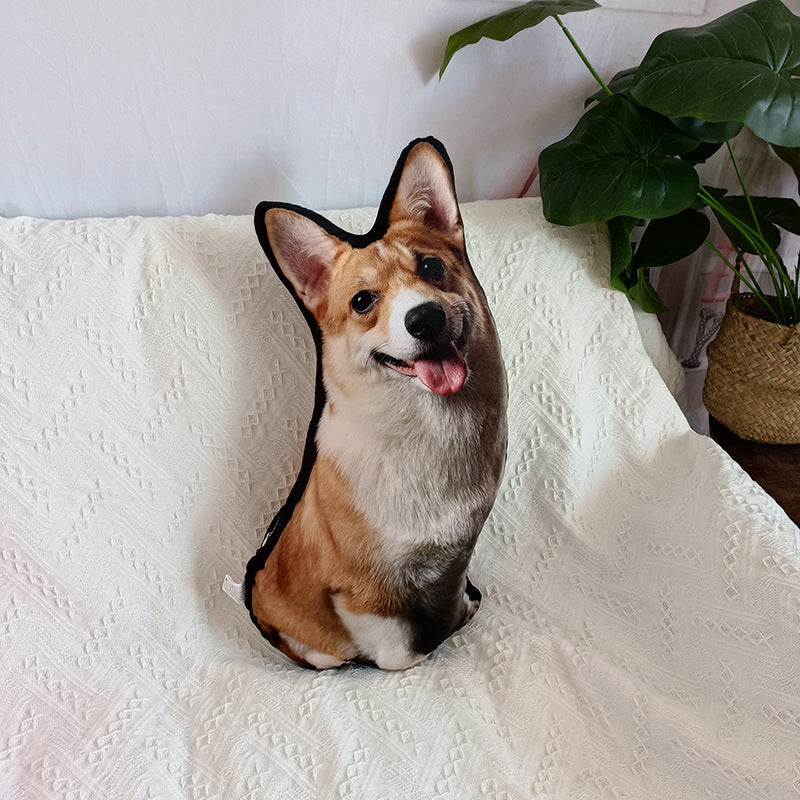 DIY Cat Pillow 3D Pet Pillow Cat Puppy Alien Plush Toy Children Girl Kitten Dog Gift