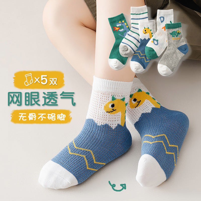 25 new summer a-type children's spring and summer thin boys and girls fashionable socks baby newborn baby socks