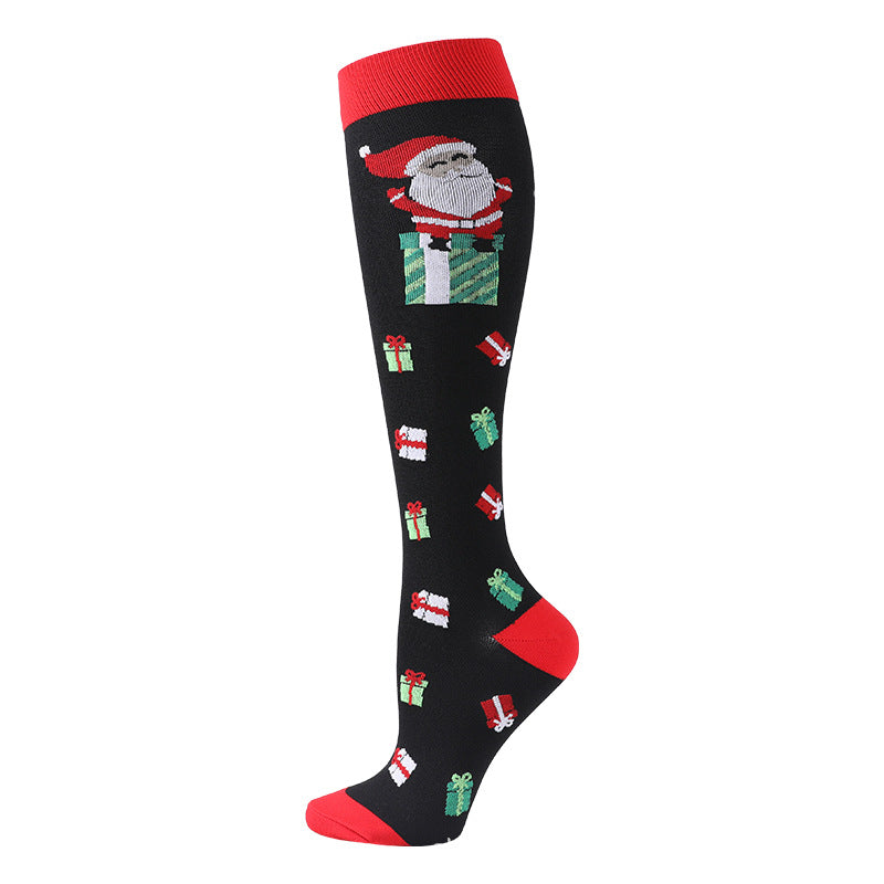 Christmas Compression Socks New Amazon Halloween Calf Socks Slim Legs Stretch Socks Leg Guards Sports Socks Wholesale