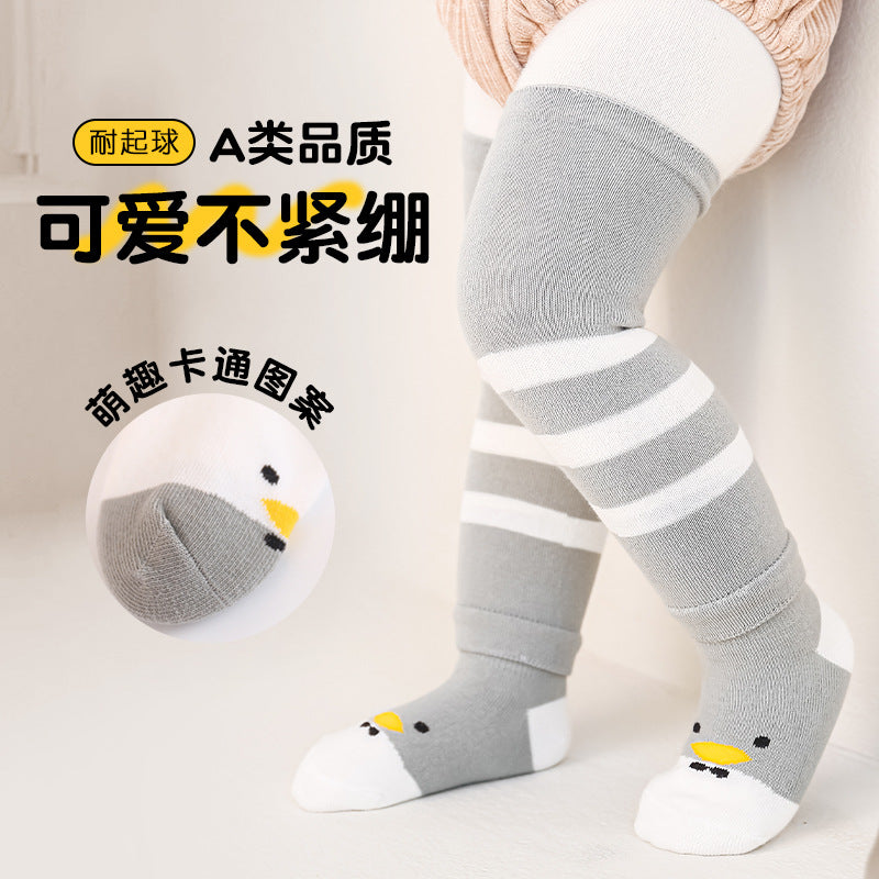Category A baby knee socks set new style cartoon toddler socks long socks set baby girl knee socks children