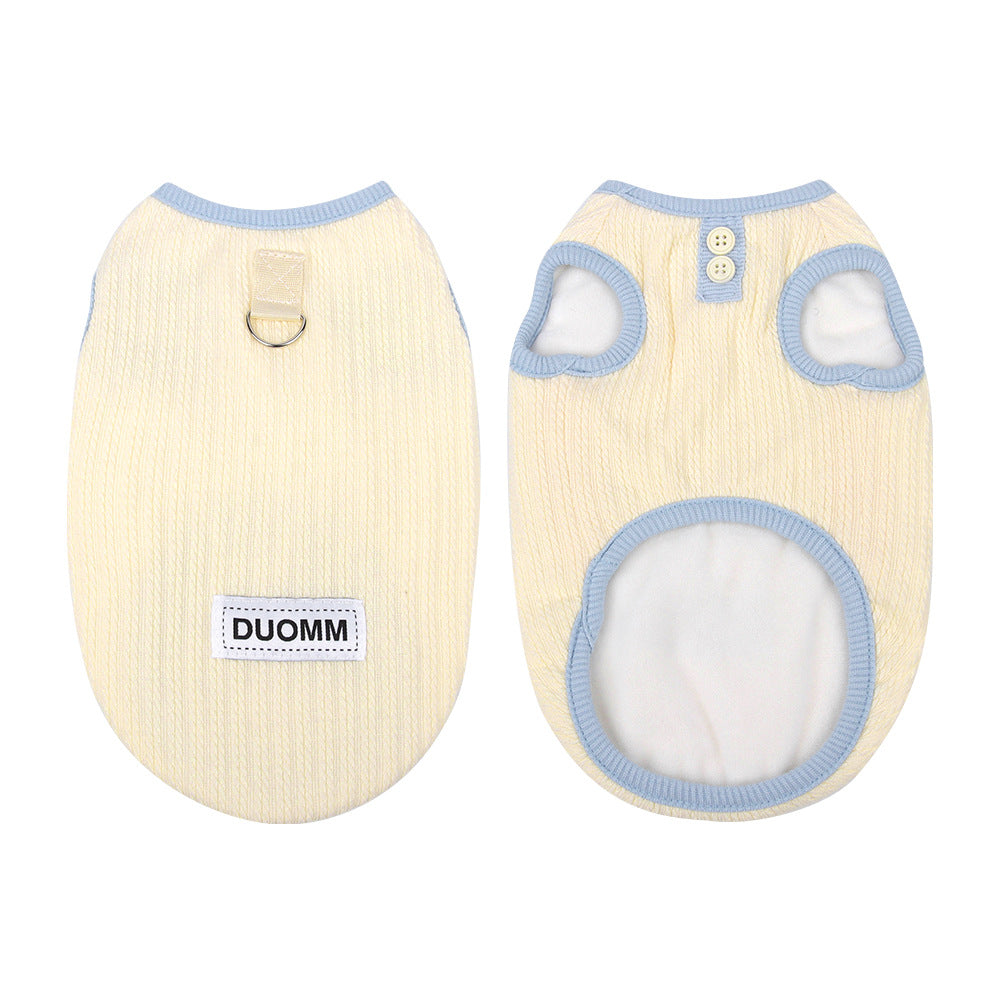 New autumn and winter pet cat clothes comfortable cloud velvet cat clothes winter thick soft warm pet cotton coat