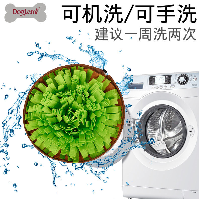 Pet Dual-purpose Sniffing Bowl Sniffing Mat Puzzle Tibetan Food Training Dog Toy Dog Sniffing Mat Pet Supplies