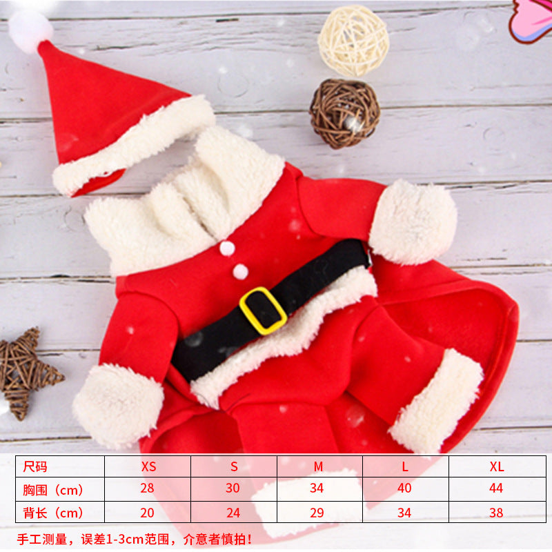 Cross-border cat headband hat scarf dog clothes cat cape headdress cloak Christmas funny pet supplies