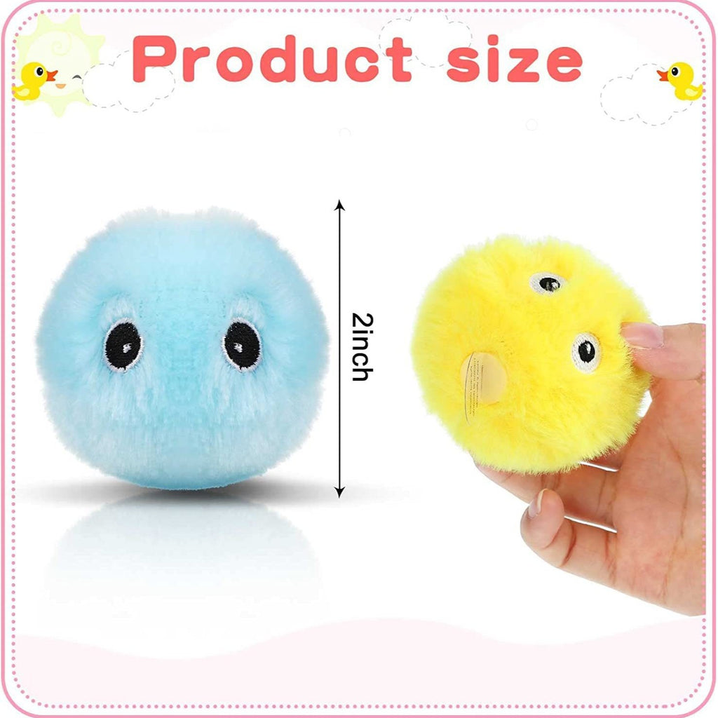 Pet calling ball cat vocal self-entertainment toy ball catnip gravity plush ball bird call frog insect chirp
