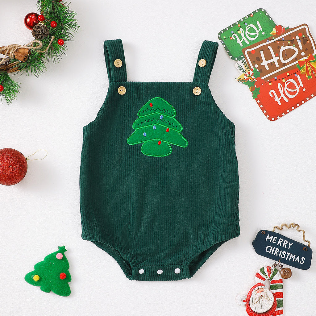 2024 autumn and winter new baby jumpsuits for boys and girls newborn Christmas clothing foreign trade cross-border wholesale