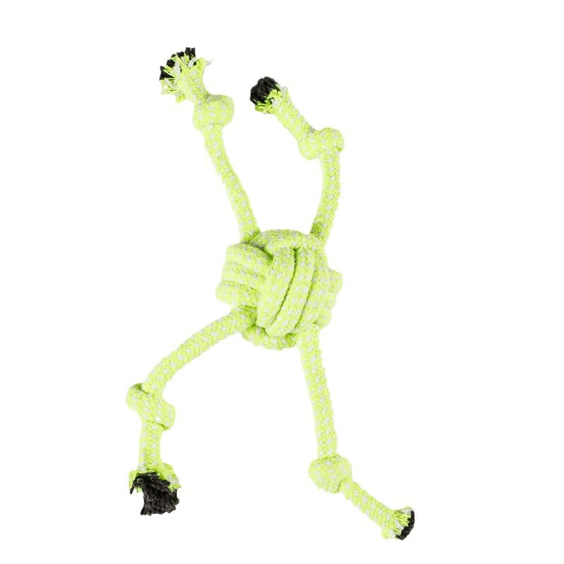 Pet Toy Dog Knot Toy Animal Shape Teeth Gnawing Rope Pomeranian Interactive Pull Tug of War Dog Toy