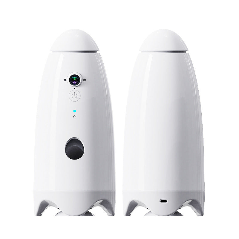 Smart food-bouncing and amusing interactive toy APP remote control rotating visual monitoring pet dynamic food-bouncing entertainment