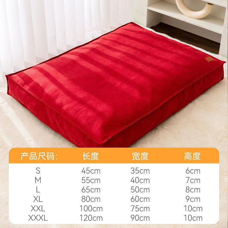 Cross-border dog mat cat waterproof removable and washable non-stick hair dog bed small and medium-sized dogs four seasons universal dog bed pet bed