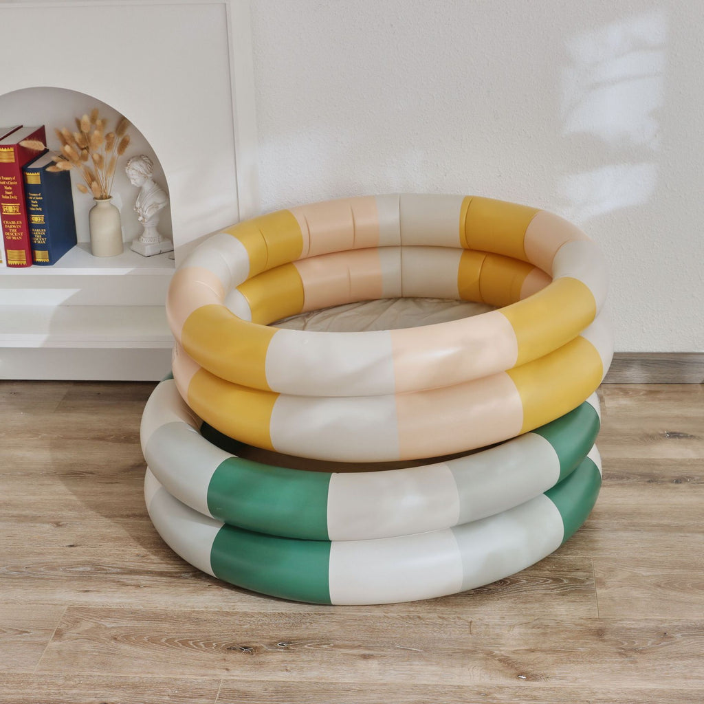 Xiaolu ins Denmark retro striped inflatable swimming pool baby dinosaur pool thickened home ocean ball pool