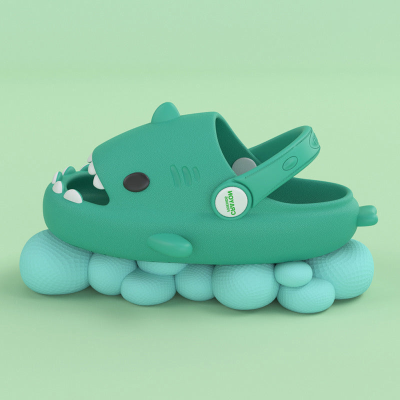 Shark children slippers summer boy cartoon cute non-slip boy sandals and slippers children baby baby hole shoes female