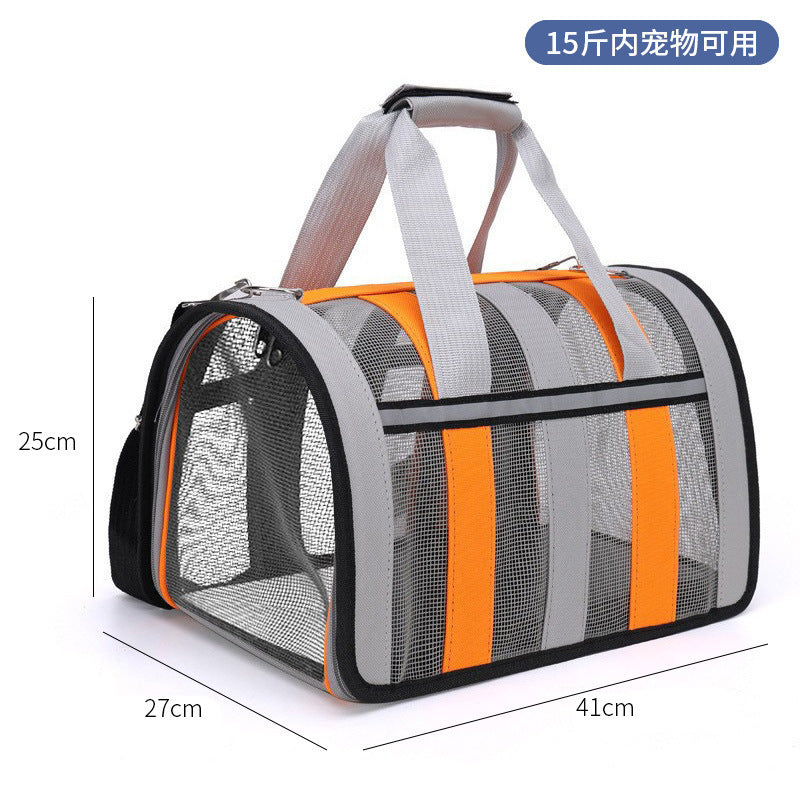 Wholesale cat bag convenient pet folding pet bag cat breathable space capsule single shoulder portable dog backpack