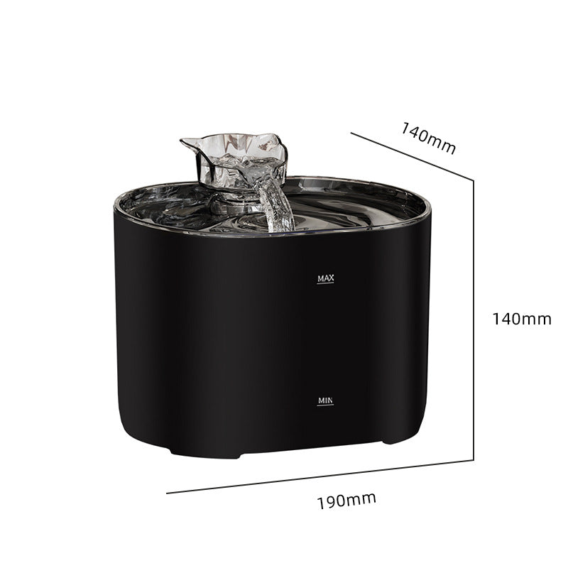 Cross-border hot selling automatic cat water dispenser recycling smart pet water feeder silent water dispenser mobile dog water bowl
