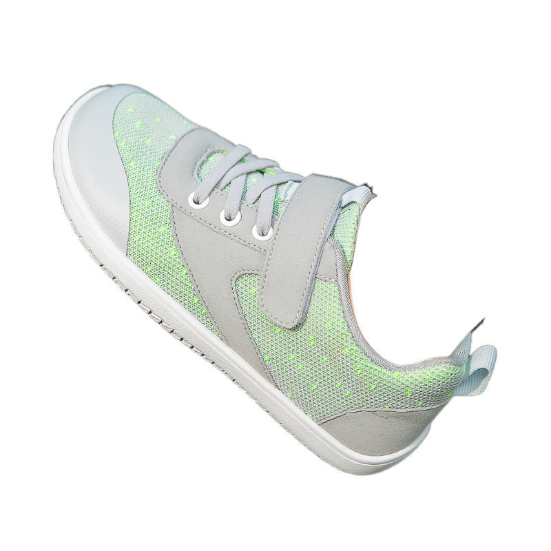 Children's baby wide head barefoot shoes plus fat wide last comfortable breathable sports shoes simple shoes toddler wide head shoes