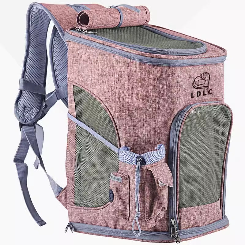 Wholesale Extra Large L Cat Bag Two Cats Backpack Large Capacity Outing Pet Bag Foldable Pet Backpack