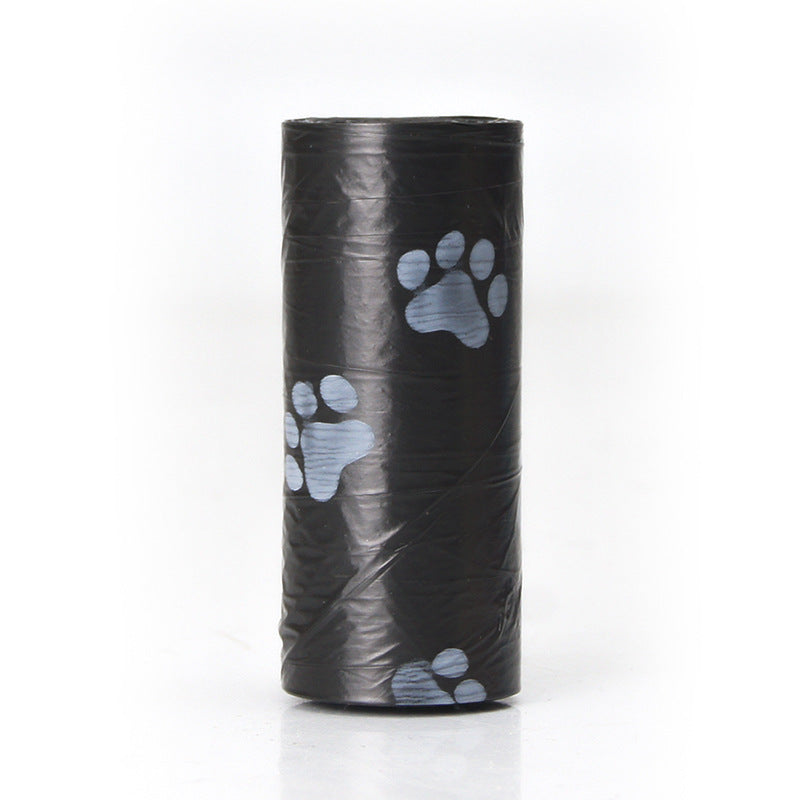 Pet poop bag solid color printed pet garbage bag clean poop bag dog walking portable poop bag