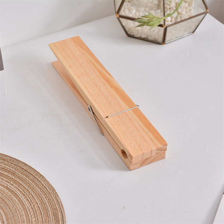 Creative clothes drying underwear clip wooden clothes clip wooden towel clip outdoor pet clothes drying clip underwear wooden clip