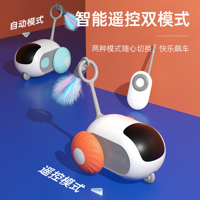 Pet gravity intelligent running car remote control electric cat toy self-entertainment small mouse cat stick cat pet