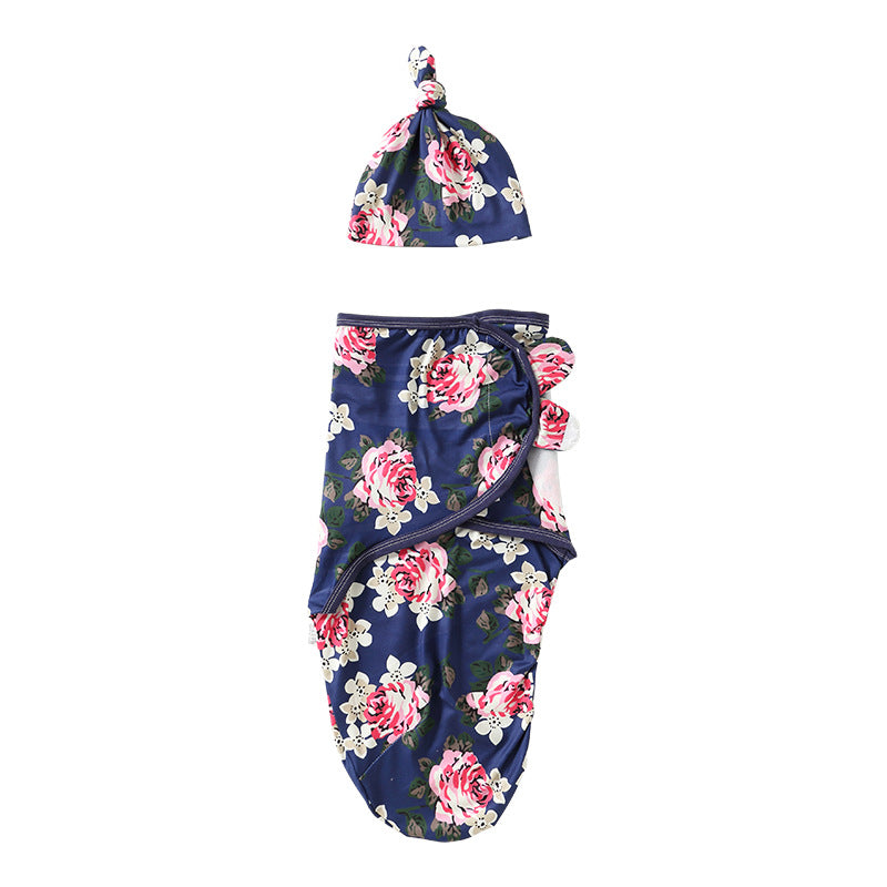 Baby swaddle thin baby blanket newborn hooded suit brushed cloth blanket summer and autumn cross-border