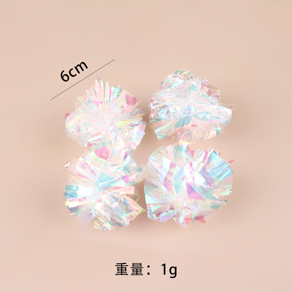 Summary of cat toy combination accessories Plastic bell ball flower drum rainbow ball feather mouse pet cat toy