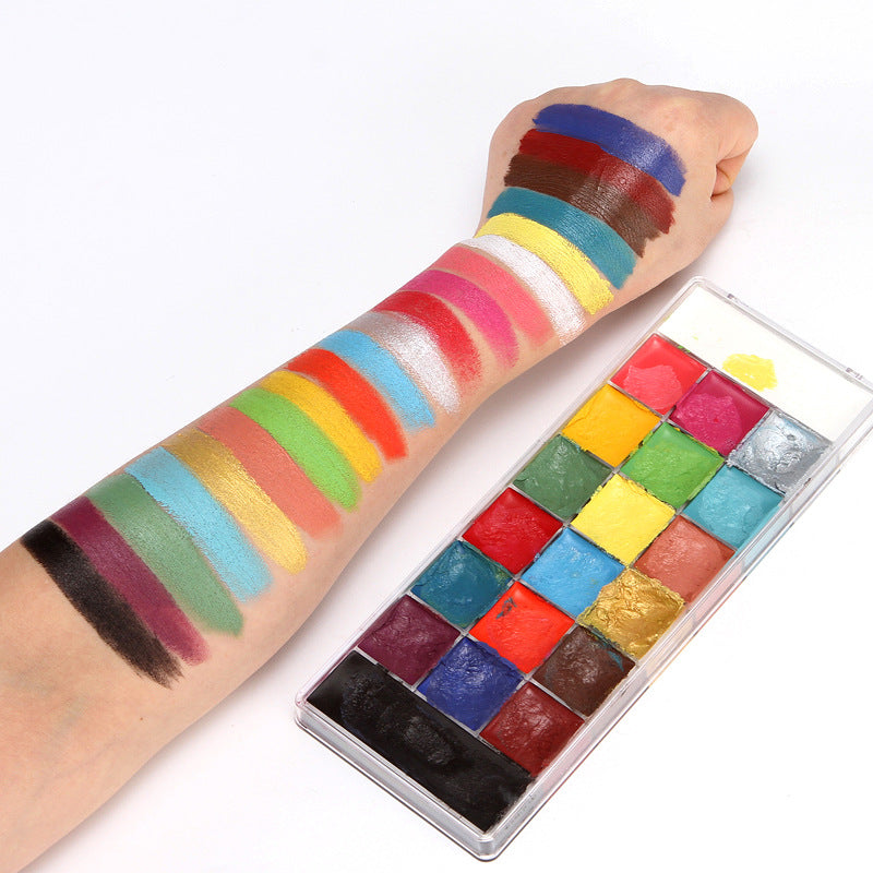 Cross-border new 20-color oily face paint, body painting stage makeup, face painting Halloween cross-border makeup palette