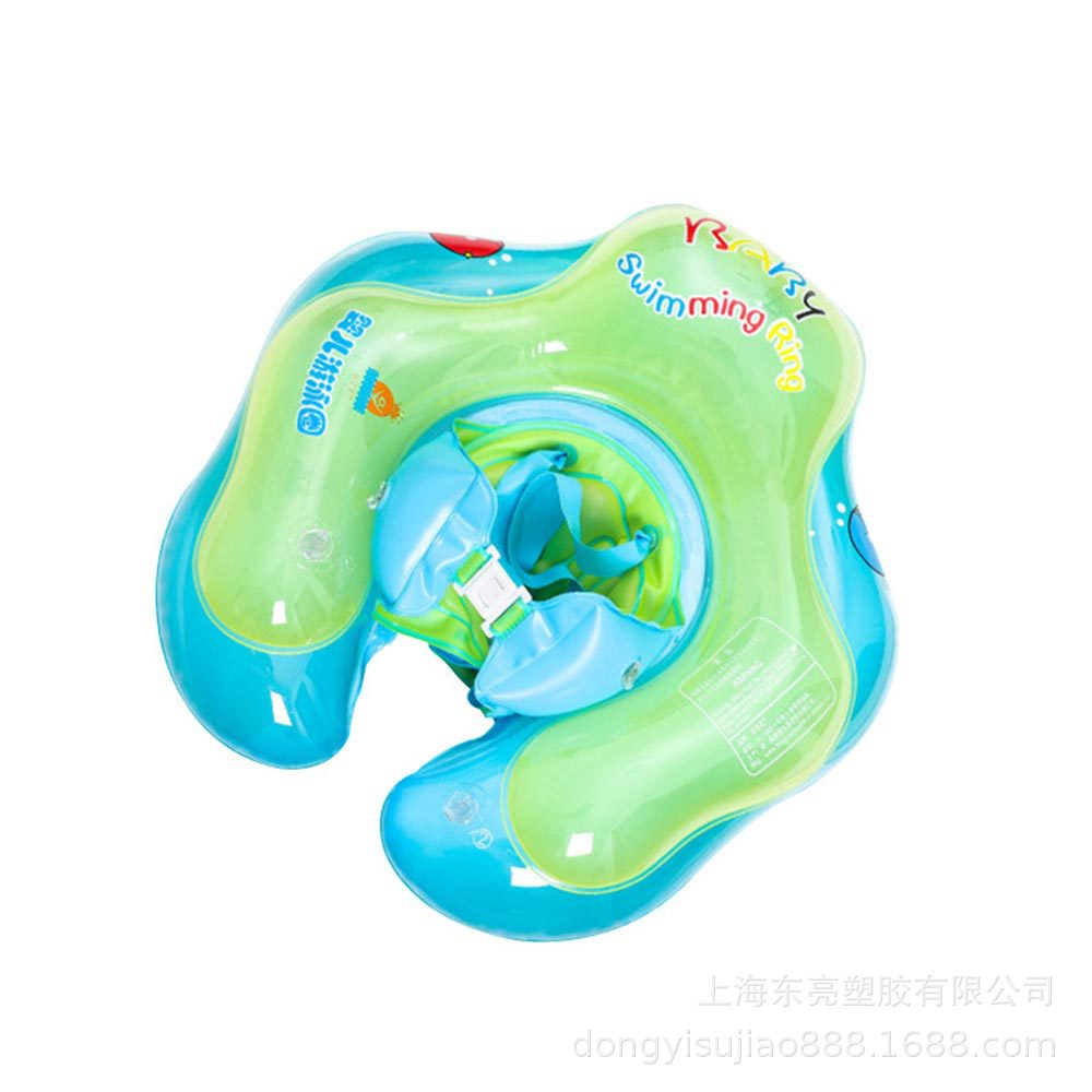 Baby swimming ring swimming pool prone ring double airbag anti-flip anti-choking baby underarm ring children 0-6 years old neck ring