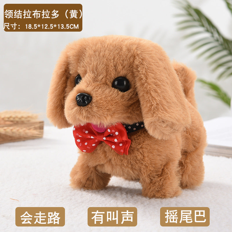 Toy dog children's plush electric toy can walk simulation dog electric dog stall electronic puppy pet