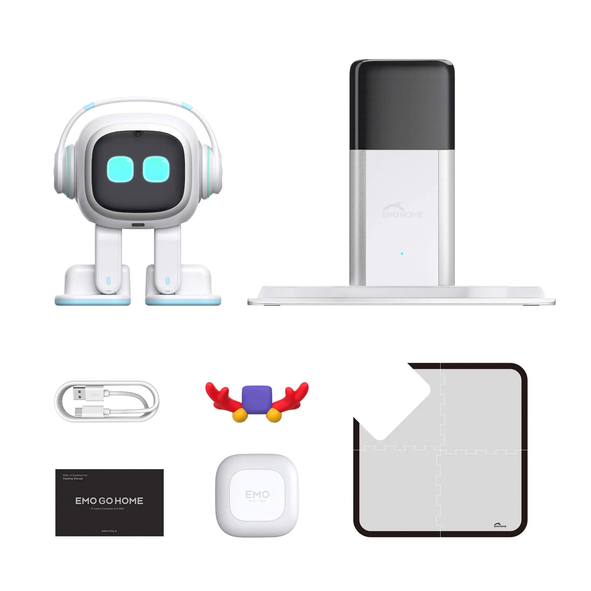 Emo Robot Intelligent Companion Toy Voice Recognition Emotional Communication Children Adult Electronic Pet AI ROBO