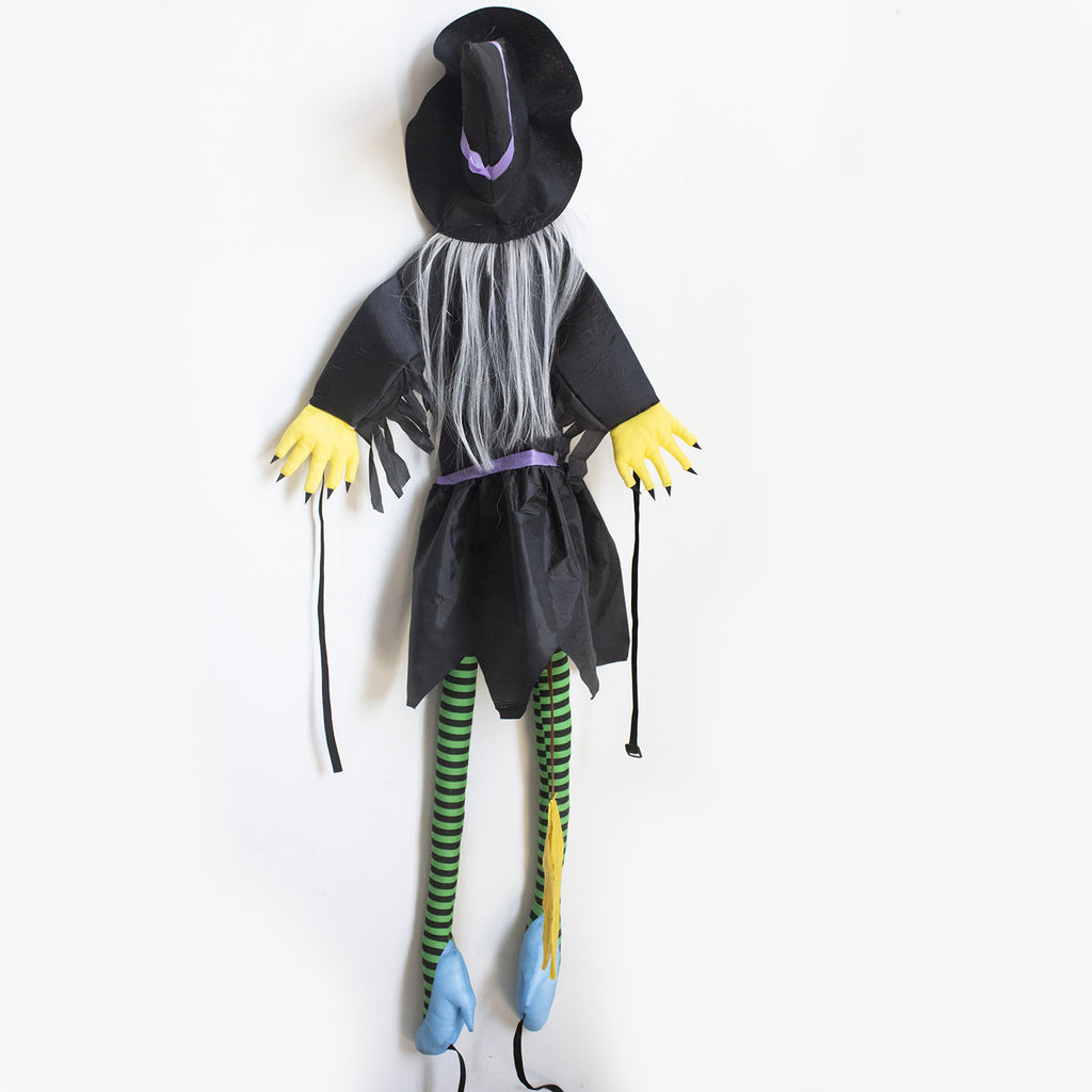 Cross Border Halloween Crash Witch Decorations Hanging Witch Halloween Outdoor Garden Post and Tree Decorations