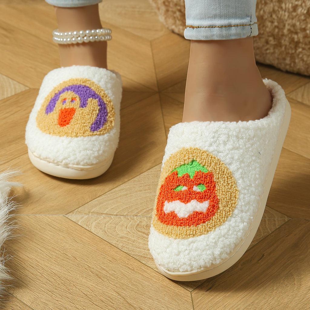 Factory direct supply cross-border Halloween cotton slippers home cartoon cotton slippers home slippers room household slippers wholesale