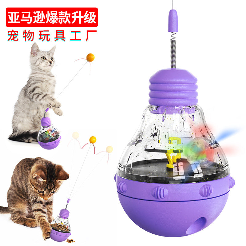 Cross-border hot-selling pet food leaking bear dog toy puzzle slow food rolling dog toy slow feeder dispenser
