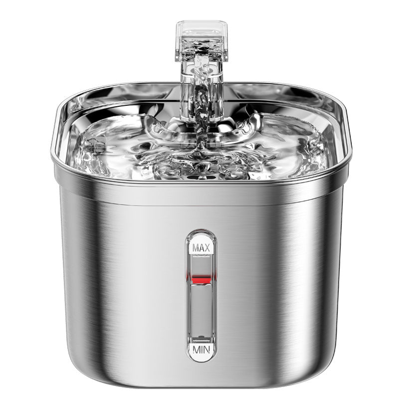 Pet Water Dispenser Stainless Steel Smart Cat Water Feeder Automatic Drinking Water Constant Temperature Dog Feeding Cat Supplies Factory