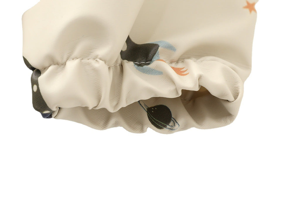 Danish children's waterproof anti-clothing bib baby eating bib super soft waterproof baby rice pocket anti-dirty feeding