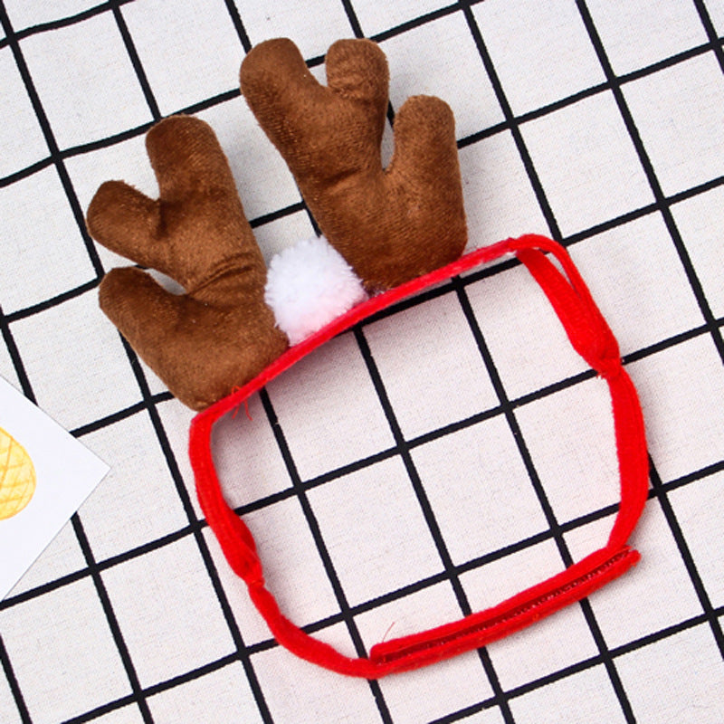 Cross-border cat headband hat scarf dog clothes cat cape headdress cloak Christmas funny pet supplies