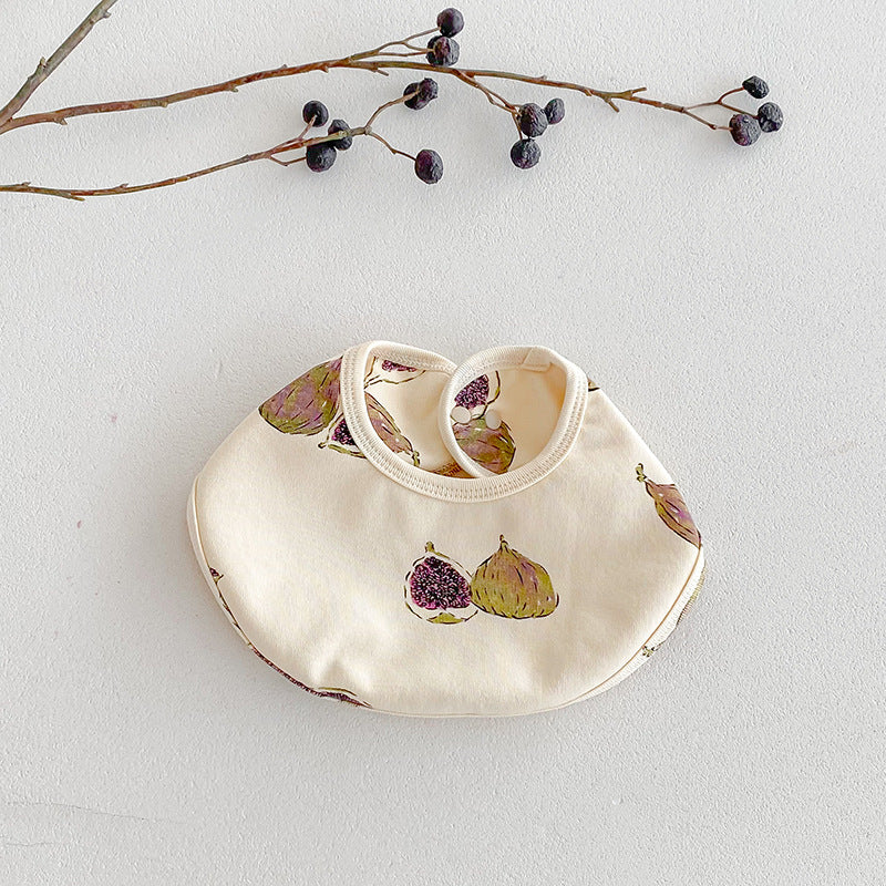 Spring and Autumn Baby Bibs Double-layer Cotton Bibs Baby Bibs Scarf Children's Cute Bibs Four Seasons