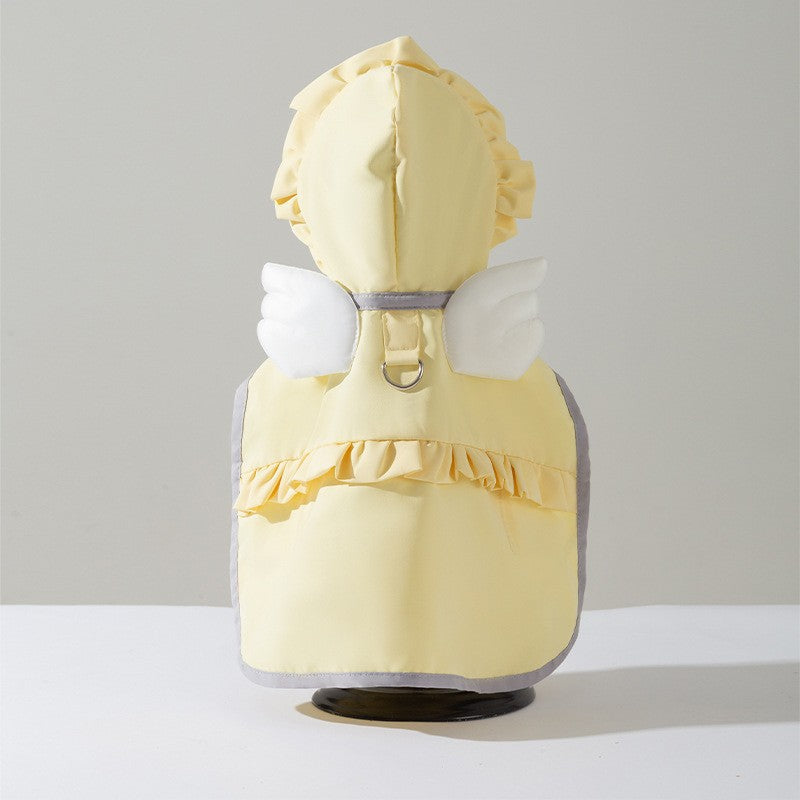 Puppy dog raincoat four-legged waterproof all-inclusive Teddy raincoat pet rain clothes for small and medium-sized dogs Bichon Pomeranian