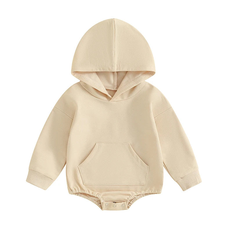 Baby autumn and winter jumpsuit hooded jumpsuit newborn toddler cross-border foreign trade jumpsuit romper soft and comfortable