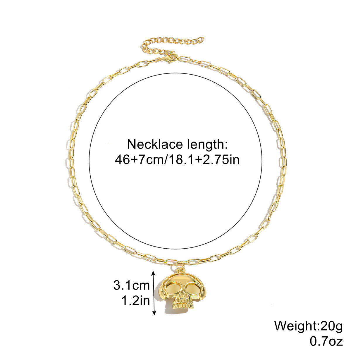 European and American Cross-Border Gothic Jewelry Halloween Jewelry Dark Bat Ghost Skeleton Pumpkin Spider Halloween Necklace