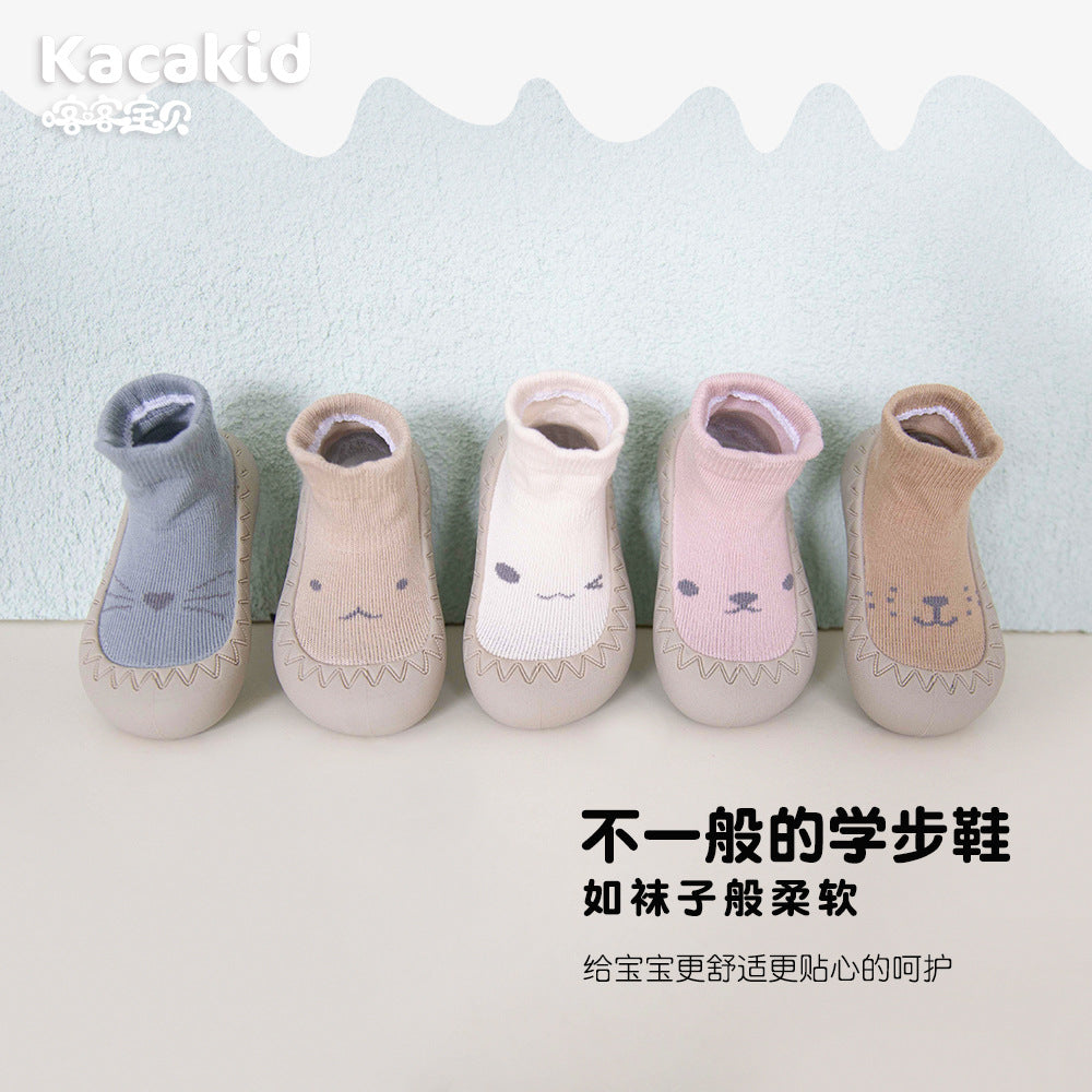 Non-slip children's soft-soled shoes baby indoor shoes outdoor rubber-soled children's shoes infant toddler shoes boat socks children's socks