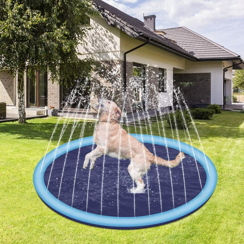 Spot PVC pet water spray pad pet swimming pool folding pool water spray toy dog outdoor pet pad