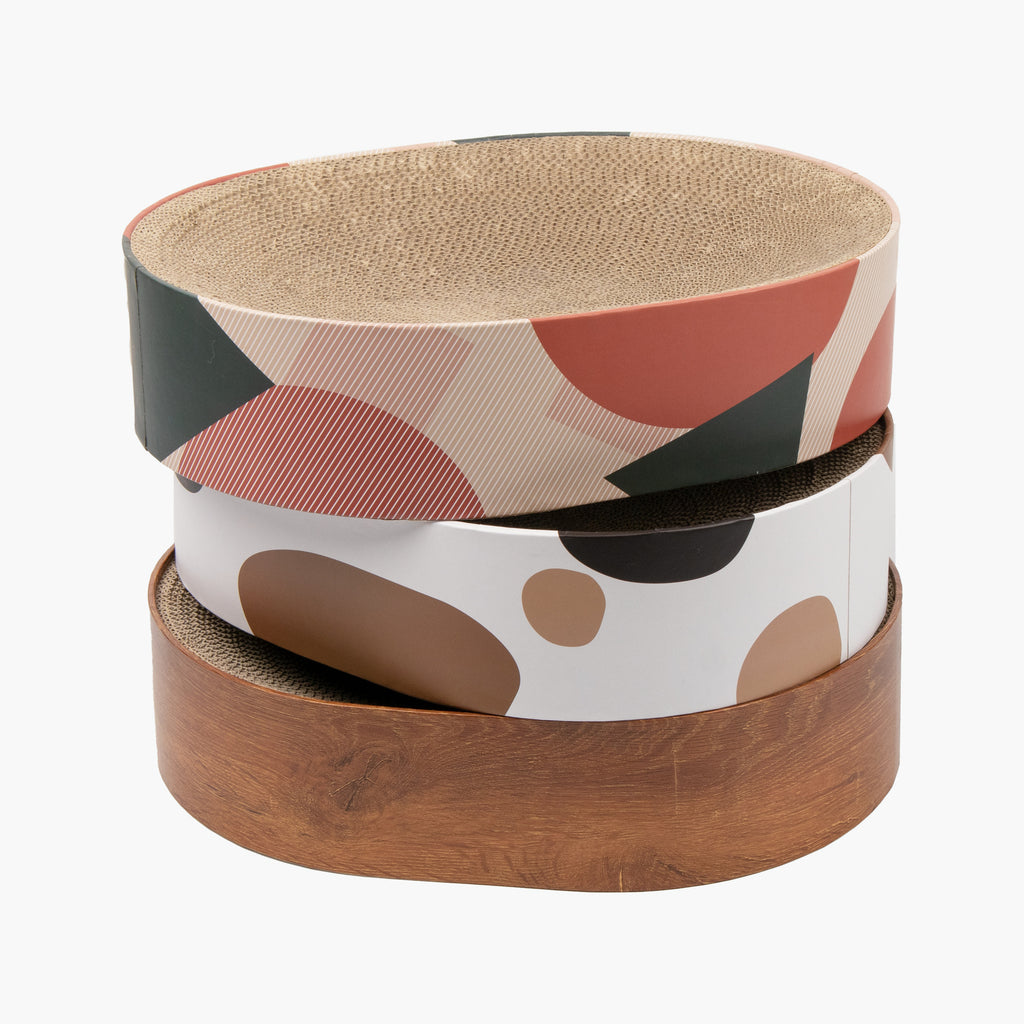 Factory ready stock cat scratching nest oval cat scratching board cat nest cat claw board corrugated cat claw grinding toy pet supplies