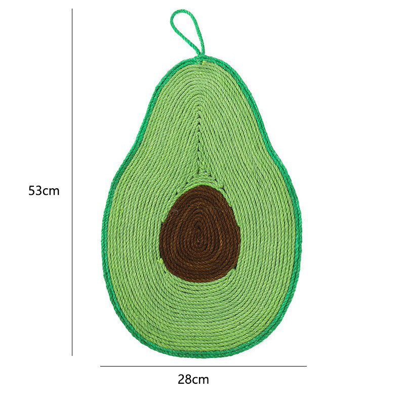 Avocado Cat Scratching Board Sofa Anti-scratch Wear-resistant Claw Device Cat Toy Pet Supplies Cactus Cat Scratching Mat Sisal